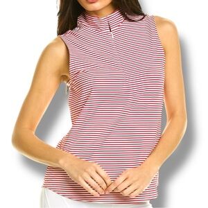 NWT TOMMY BAHAMA Island Zone Aubrey Cassia Stripe Top - XL Red/White